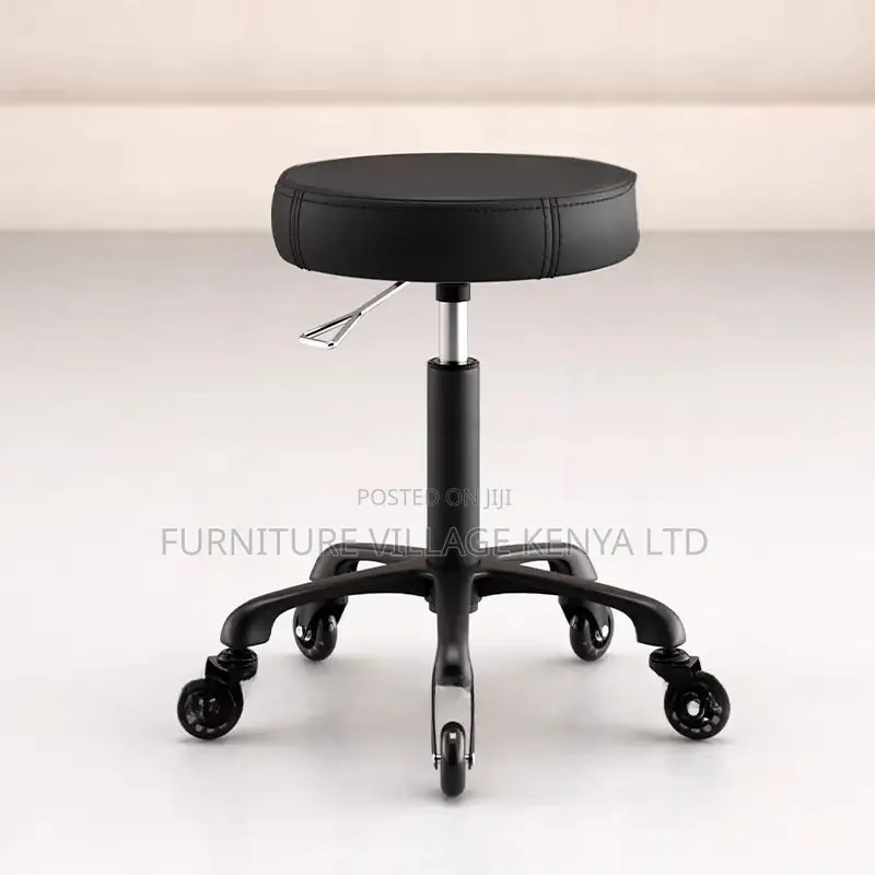 Office Stool:Round Lifting Modern Office Stool With Wheels