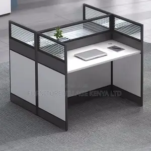 Workstation:2-Person Modular Workstation Set for Office Home