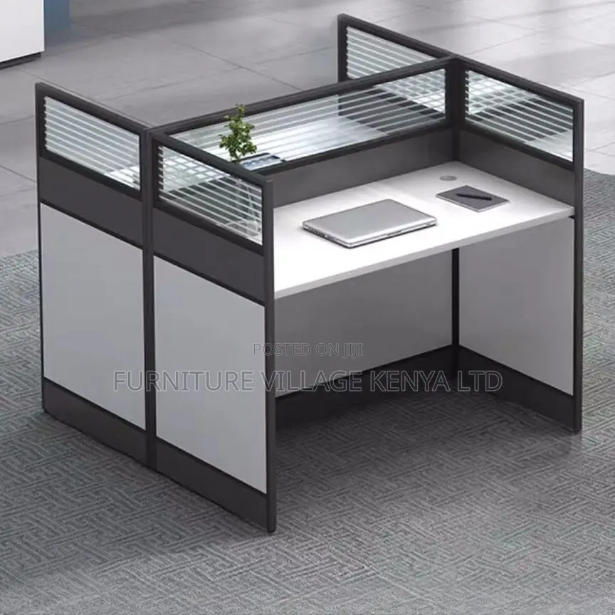 Workstation:2-Person Modular Workstation Set for Office Home