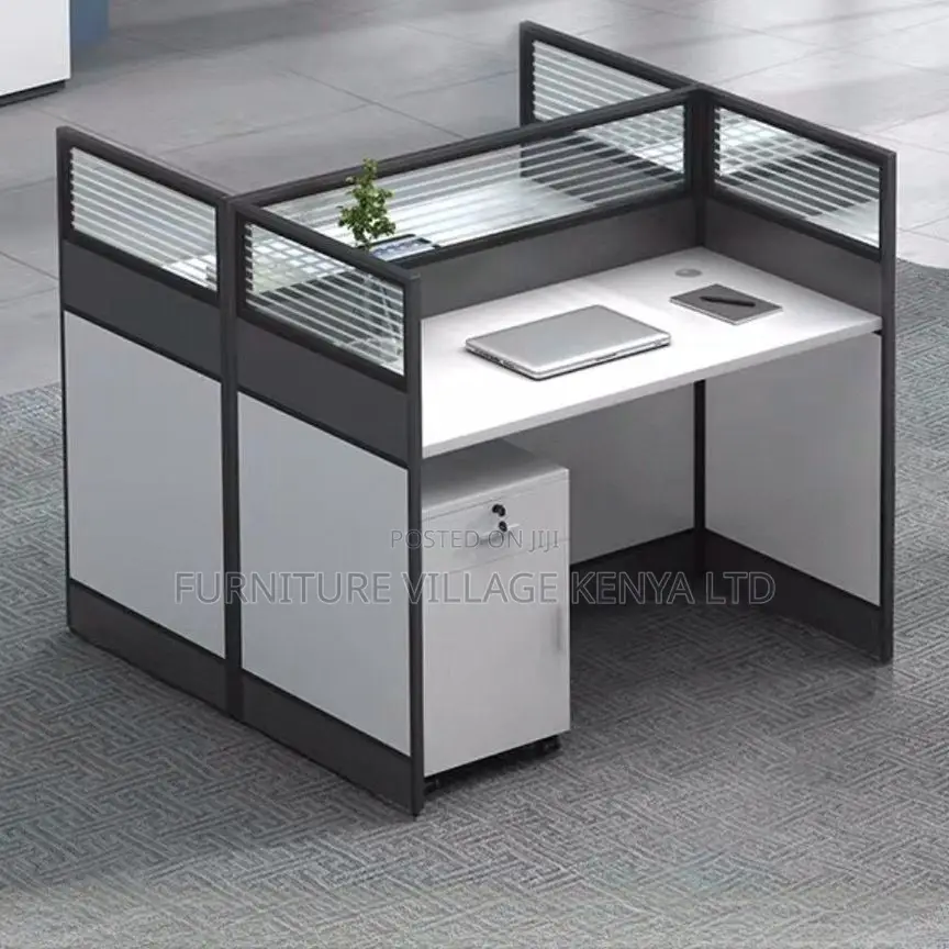 Workstation:2-Person Modular Workstation Set for Office Home