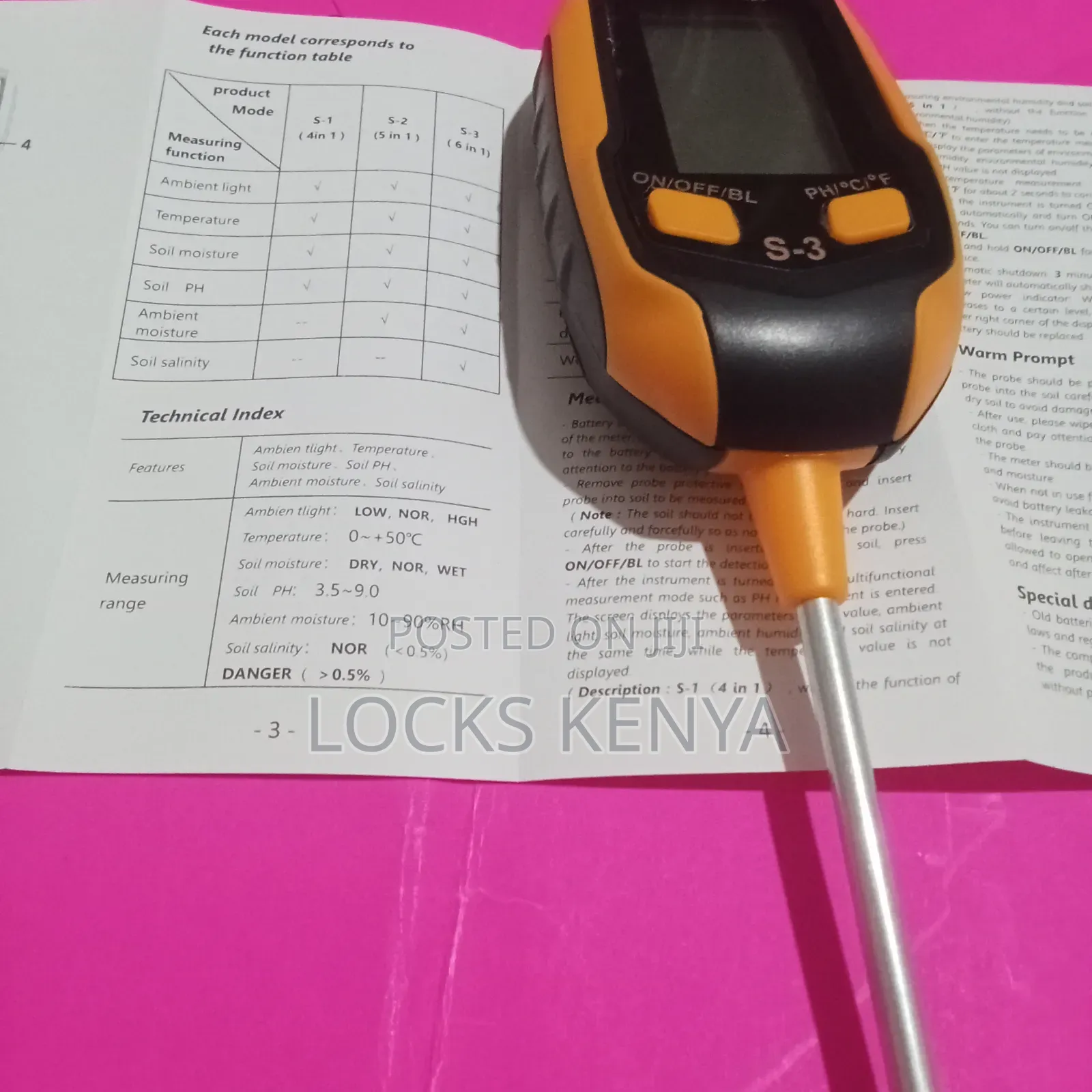 Intelligent Smart 6 in 1 Soil Meter