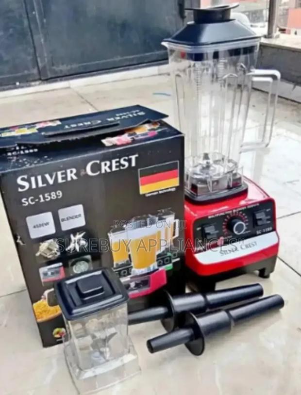 Silver Crest Blender ,3 LTRS Jug and Grinder Jug 8000watts