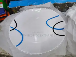 6 PCS White Round Dinner Plates