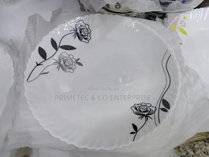 6 PCS White Round Dinner Plates - thumbnail 2