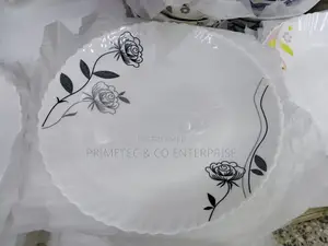 6 PCS White Round Dinner Plates