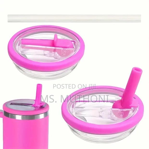 Pink 40 0z Stanley Replacement Spill Proof Lid With Flip - main view