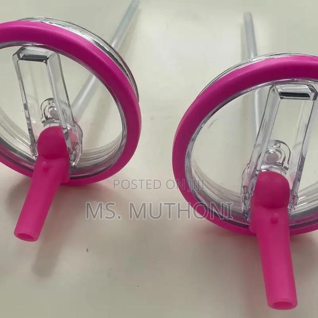 Pink 40 0z Stanley Replacement Spill Proof Lid With Flip - thumbnail 2