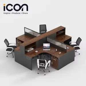 Office Desk ; 4-Way Modular Cubical Modern Workstation