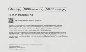 New Laptop Apple MacBook Air 16GB Apple M4 SSD 512GB