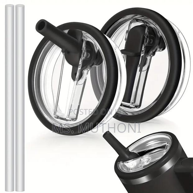 Black Stanley Tumbler Replacement Spill Proof Flip Cover* - main view