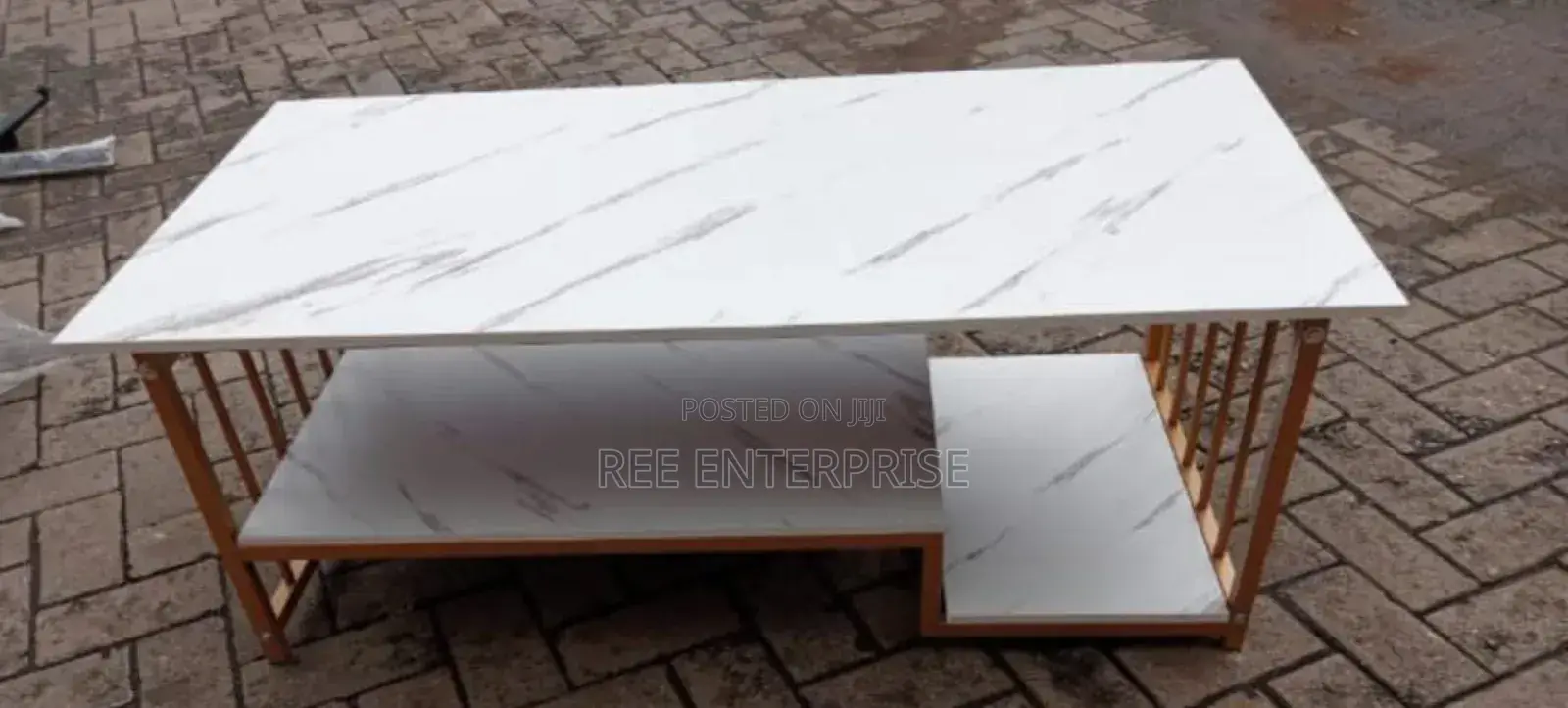 Executive White Marble Coffee Table