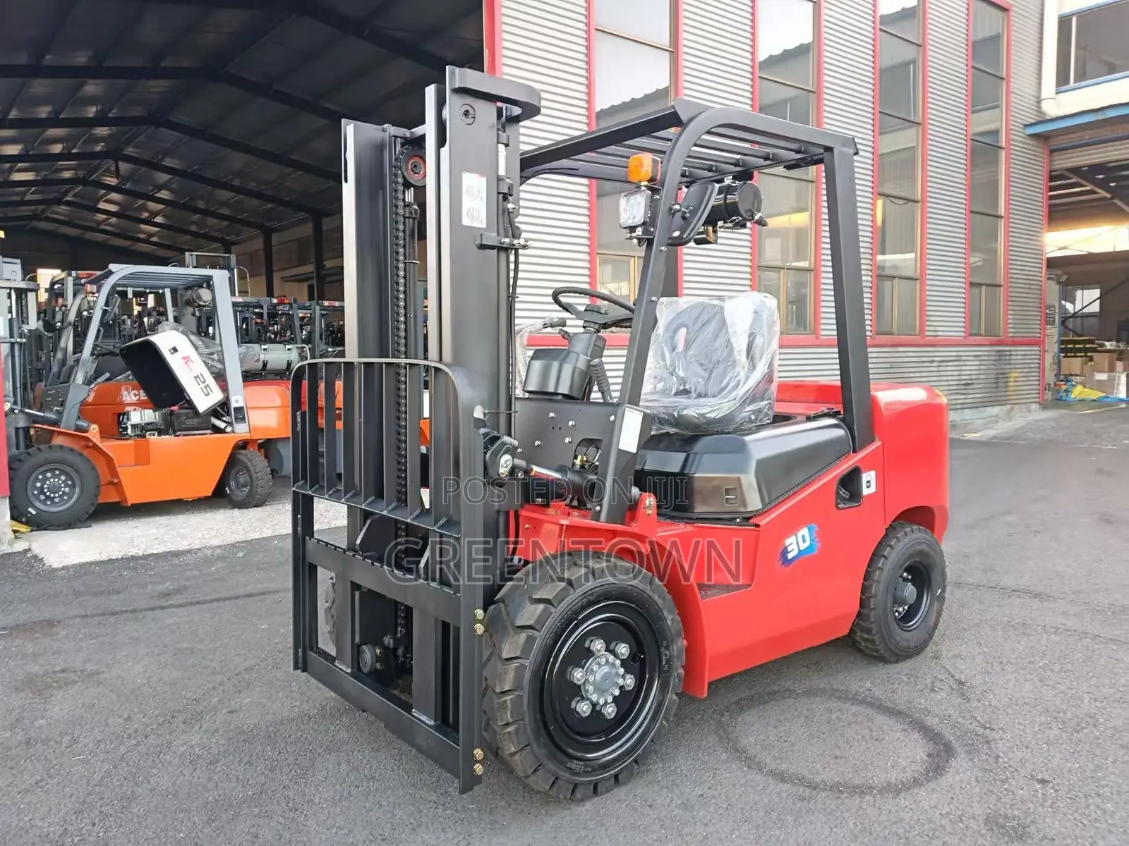 3ton Diesel 2wd Forklift | 3m Lift, 1.2m Forks | Warehouse