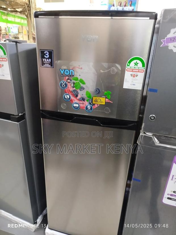 Von 138 Liters Vart-138drhx Double Door Fridge