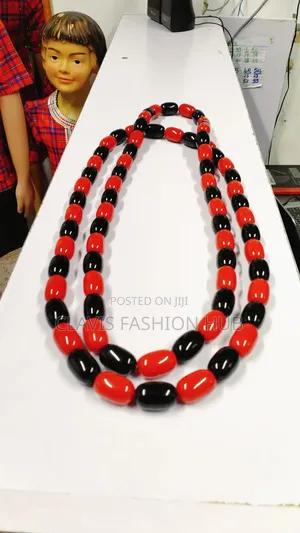 Shanga Luxe Nigerian Red Black Necklace