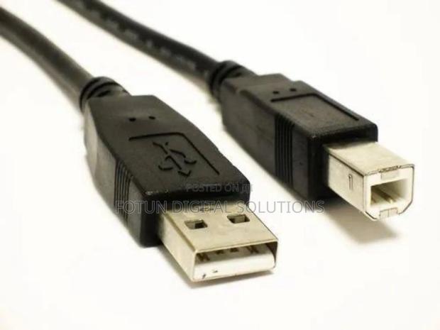 1.5m Black Printer Cable –Usb a-B Cord for Reliable Printing - main view