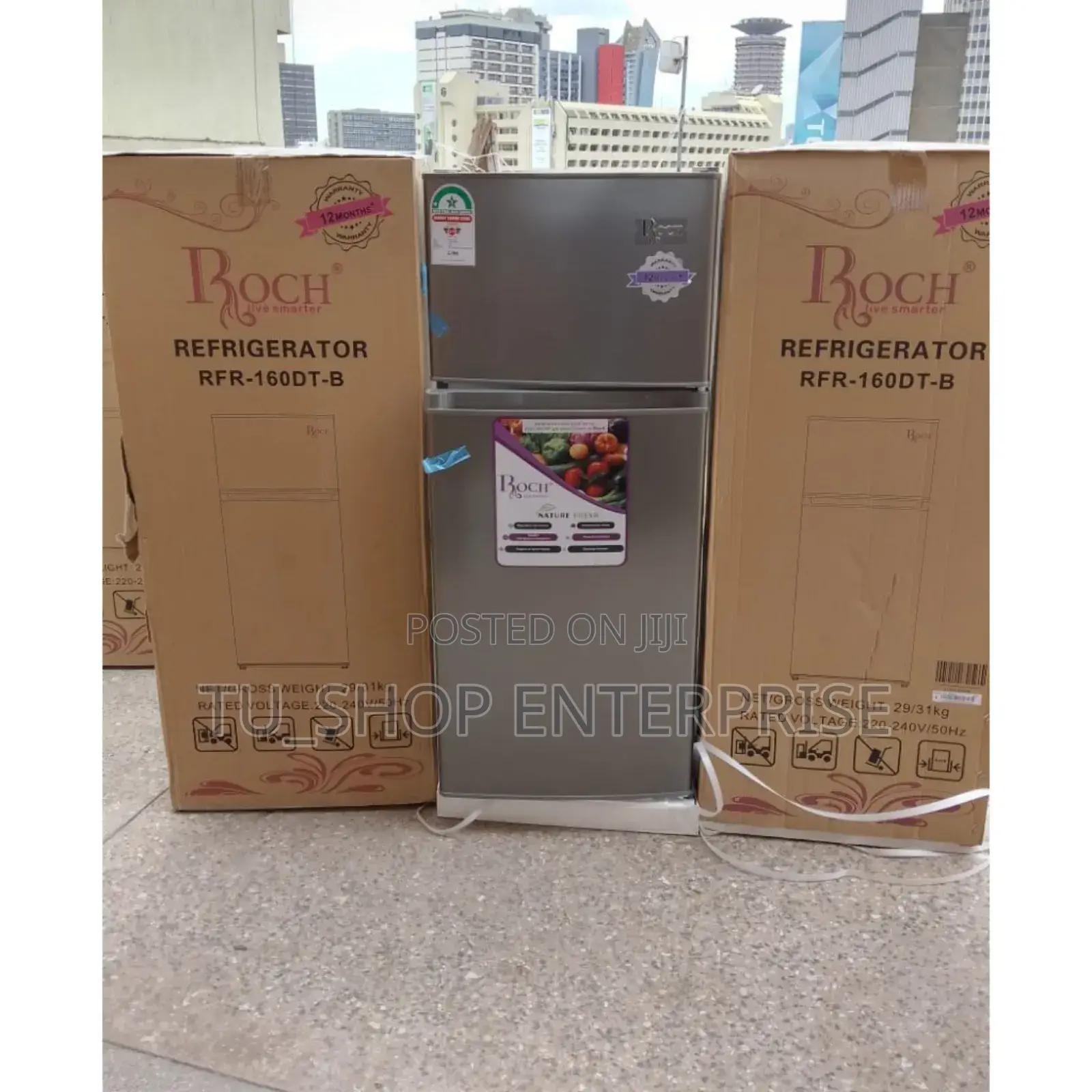 Refrigerator! Roch 128litres RFR-160dt-B Double Door