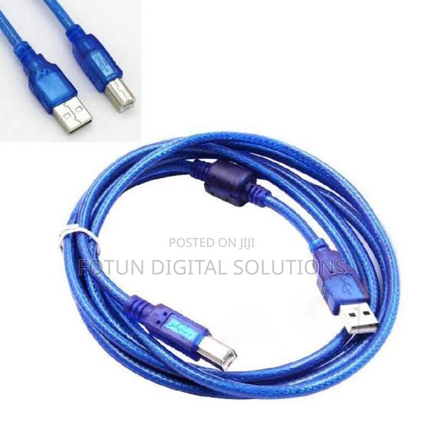 Blue Printer Cord–1.5m Usb Cable for Reliable Device Linking