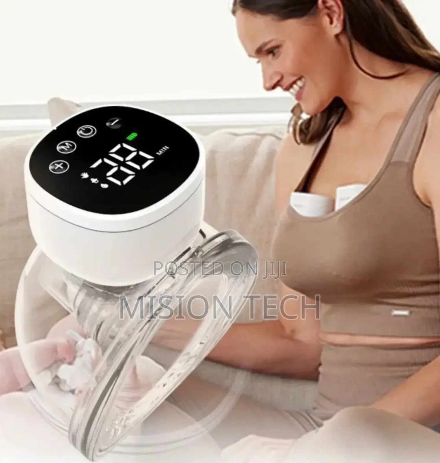 2/1pcs Electric Breast Pumps Portable Hands Free Wearable* 