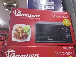 Ramtons 20 Litres Manual Microwave Black