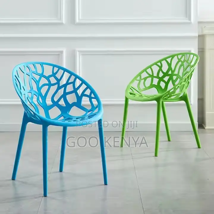 Home Chairs ; Bistro Plastic Stackable Dining Chairs