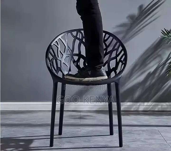 Home Chairs ; Bistro Plastic Stackable Dining Chairs