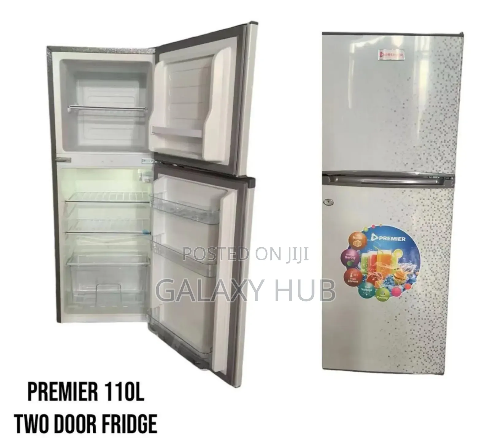 Premier 110l Double Door Fridge