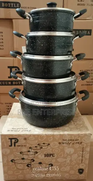 Non Stick New Model 10 Pieces Jp Cookware Set