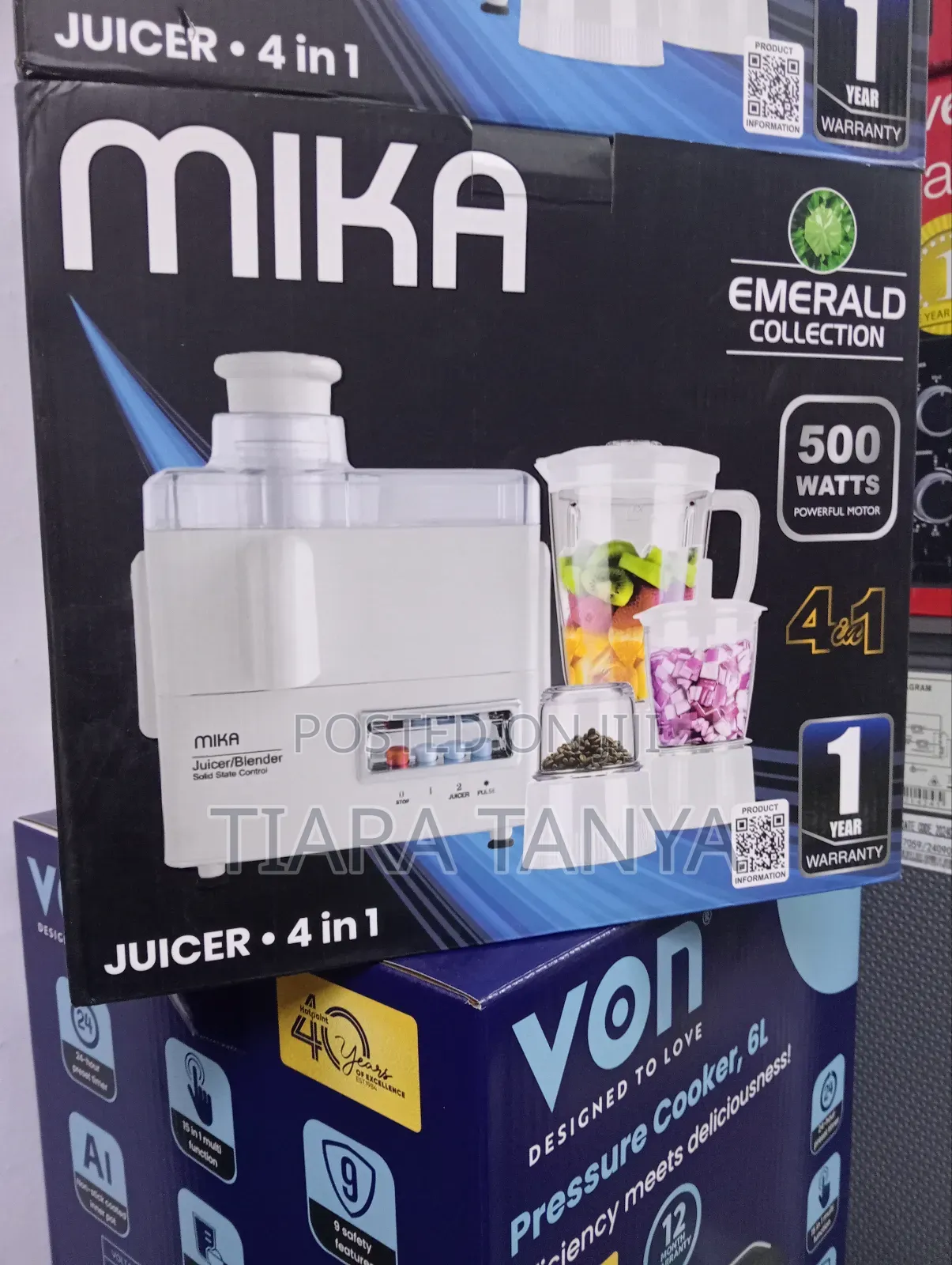 Mika 4 in 1 Juicer ,500 Watts