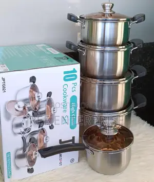 High Class 10 Pcs Jp Stainless Cookware