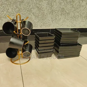 European Style Black Dinner Set
