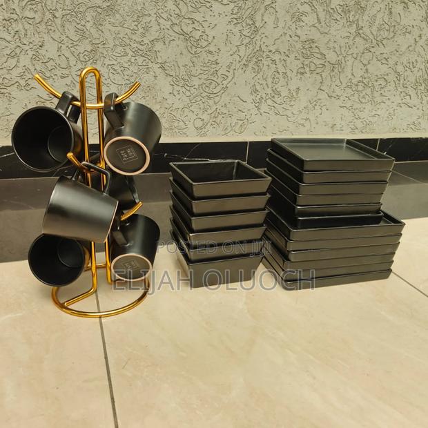 European Style Black Dinner Set - main view