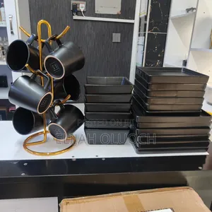 European Style Black Dinner Set