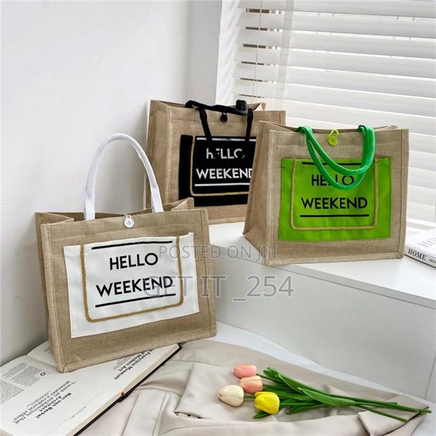 *Geometric Print Pattern Tote Bag - thumbnail 4