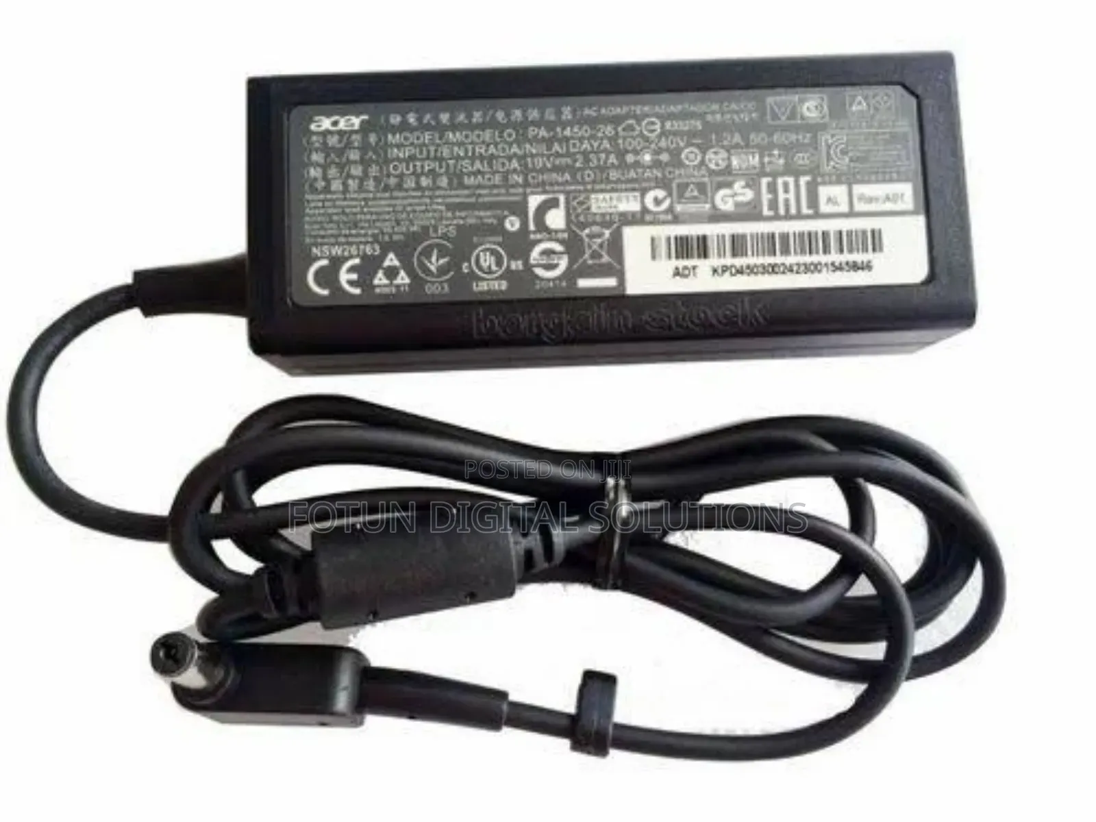 Acer Laptop Power Supply – Durable Fast Charging Adapter