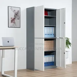 Cabinets:4-Door Steel File Storage Cabinet for Staff Room