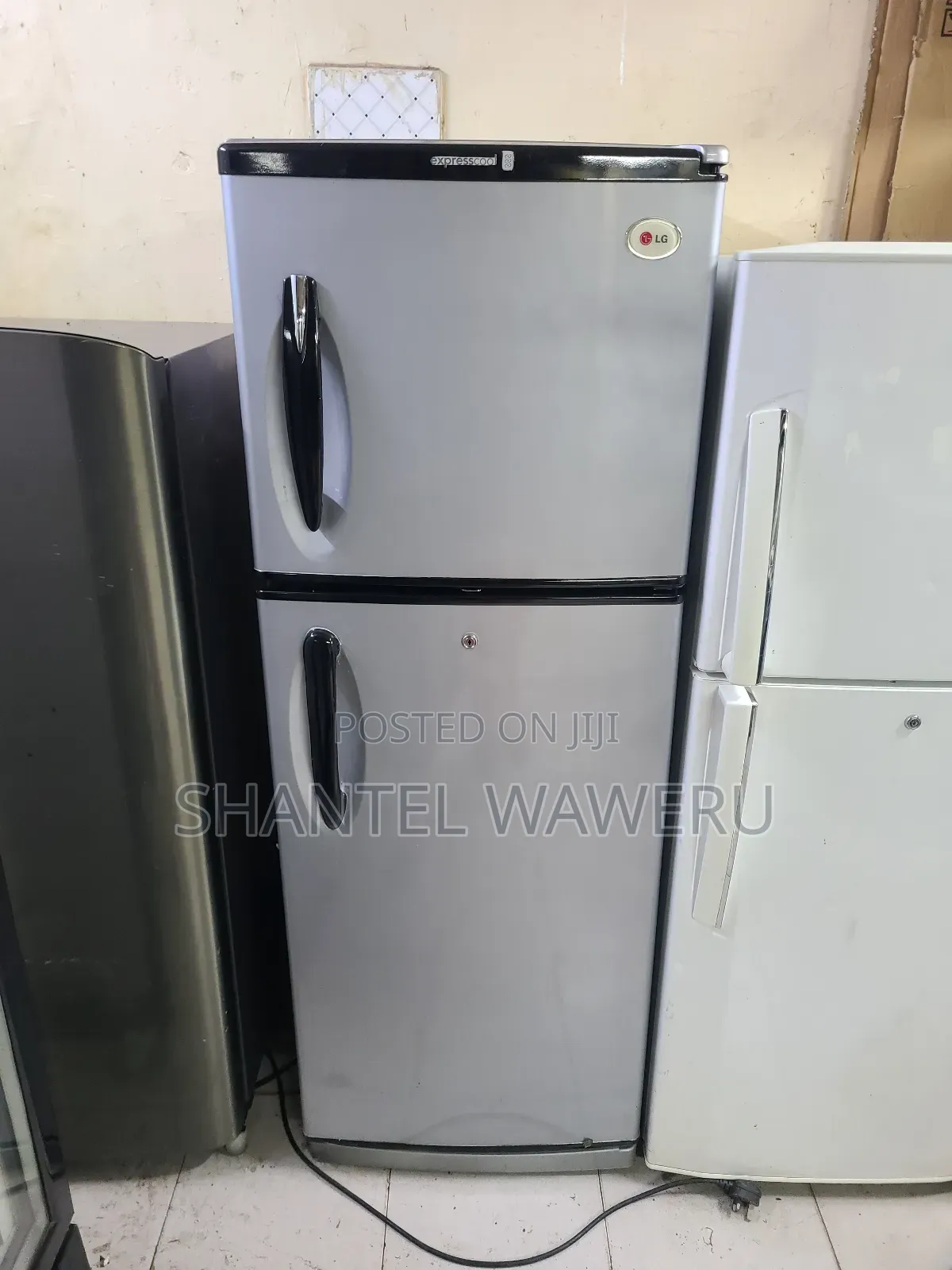 Black Handles Double Refrigerator