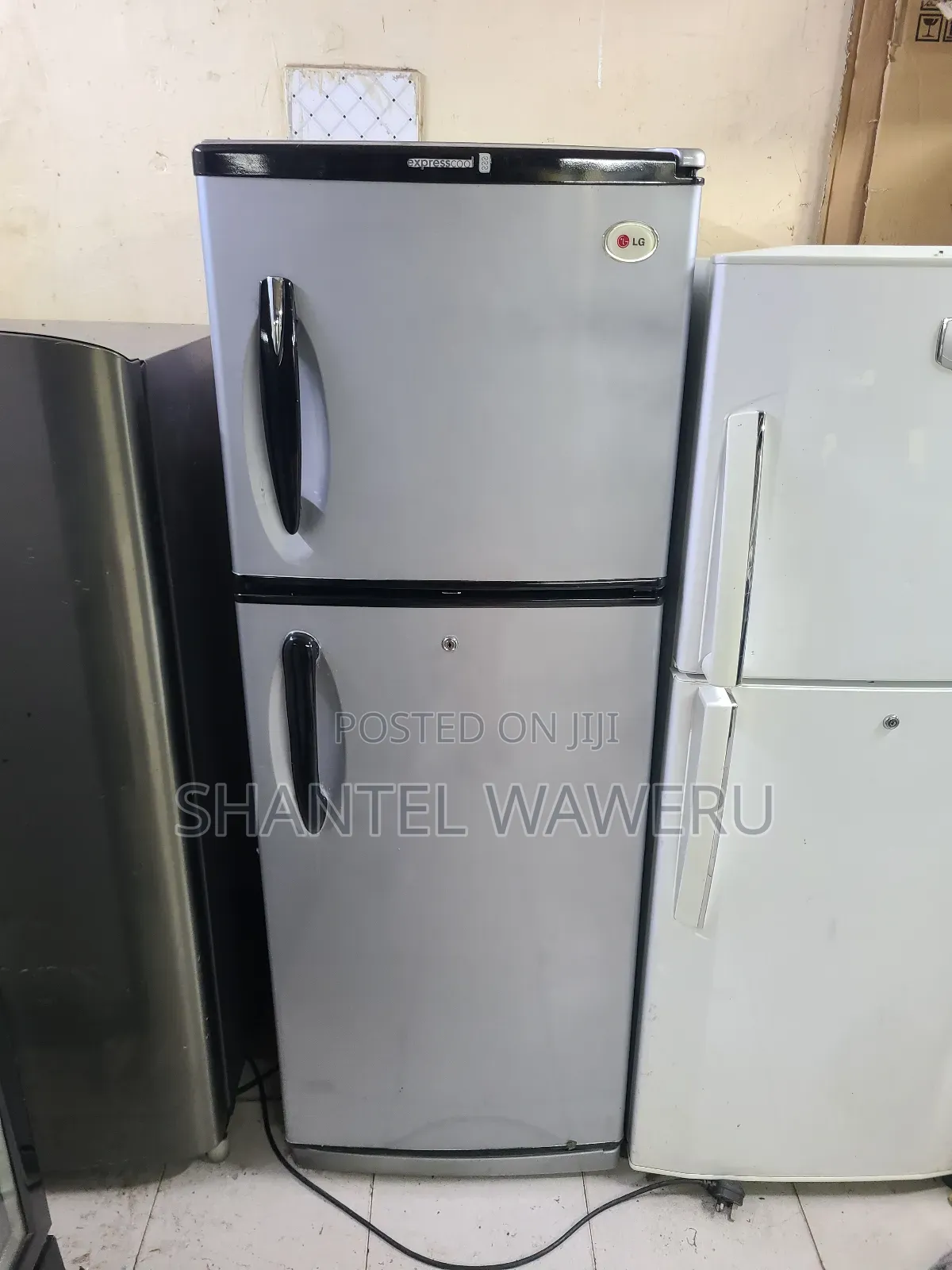 Black Handles Double Refrigerator