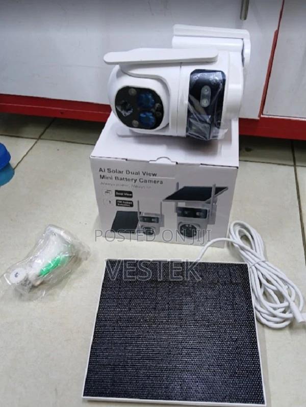 Dual Lens 6mp Mini Ubox 4g Solar CCTV Camera,Sim Slot PTZ