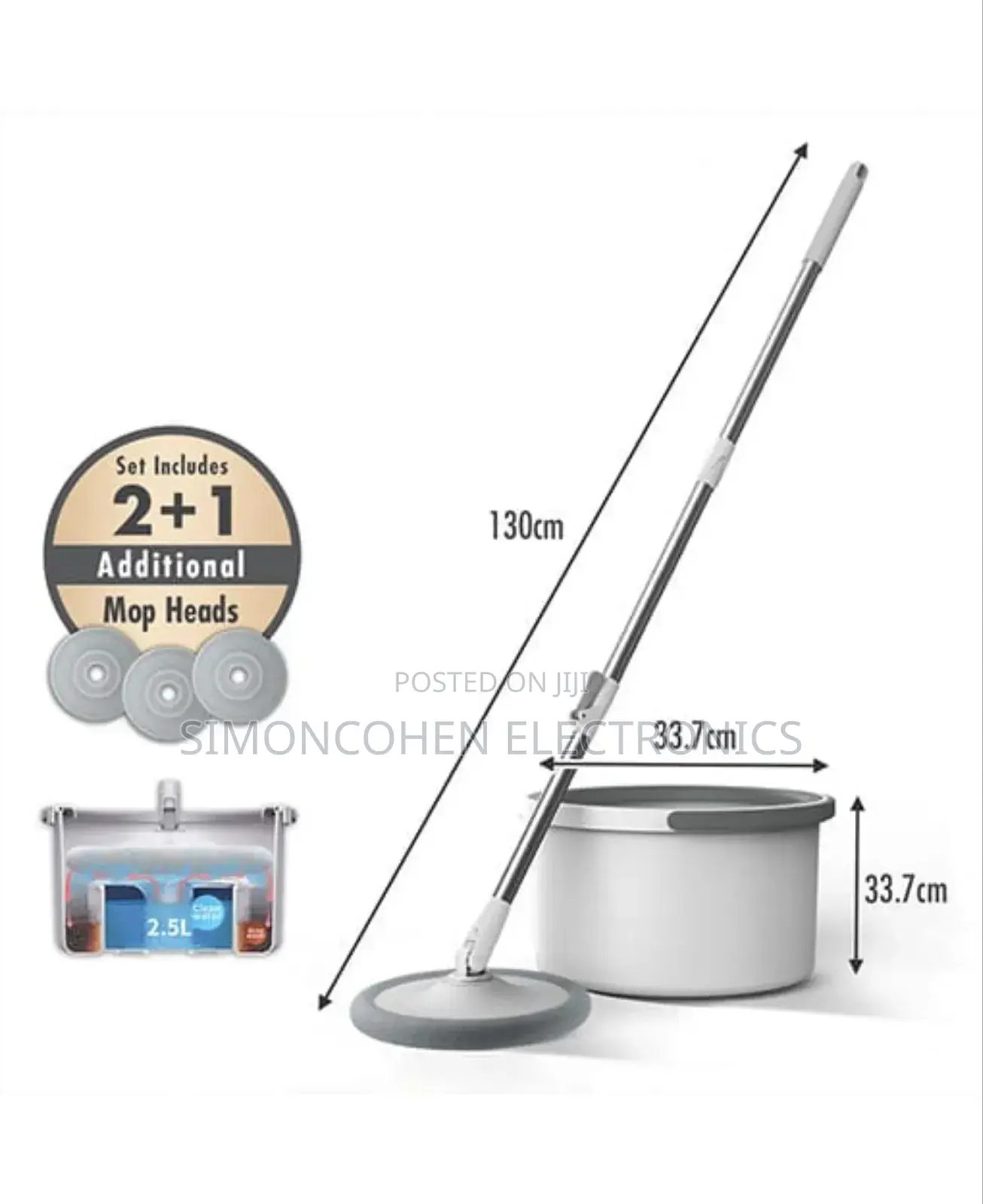 Hand-Free 360 Degrees Spin Mop With Bucket