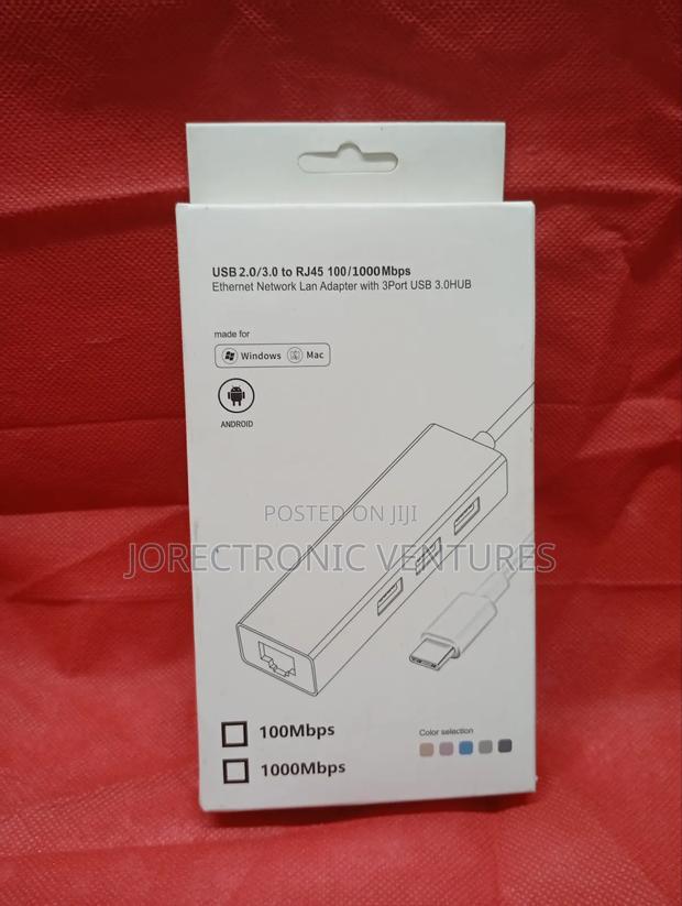 Type C 4 in 1 Hub With Ethernet Adapter - main view