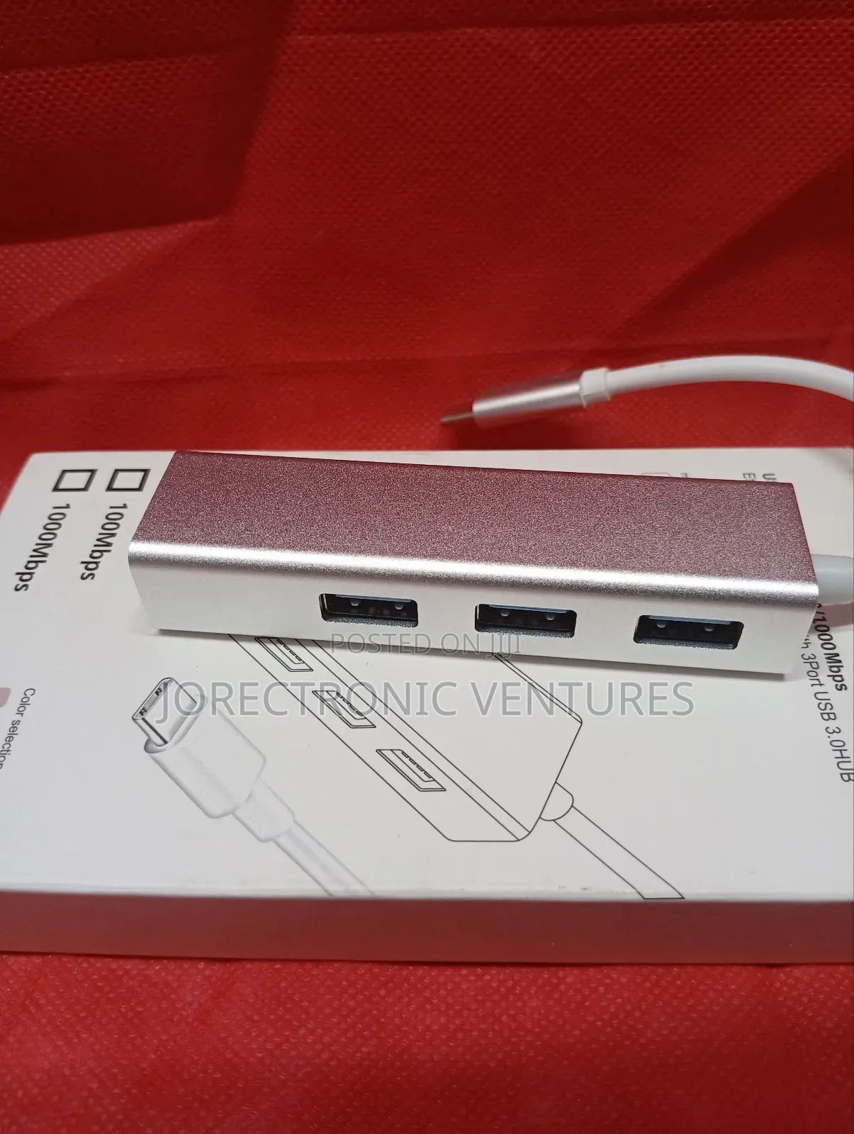 Type C 4 in 1 Hub With Ethernet Adapter
