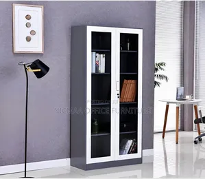 2-Door Full Glass Trophy Cabinet