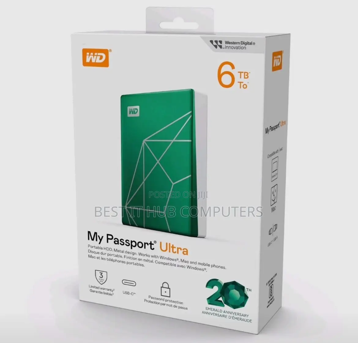Wd 6tb My Passport External Drive
