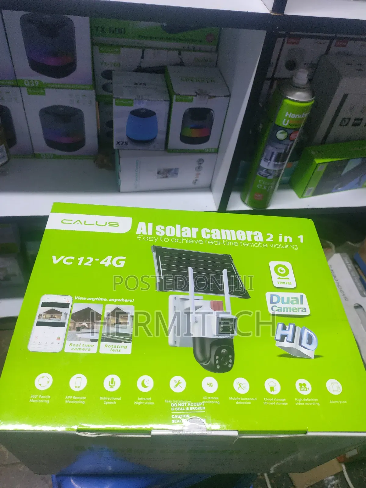 Ai Solar Camera 2 in 1 4g PTZ Support Upto 128gb Storage
