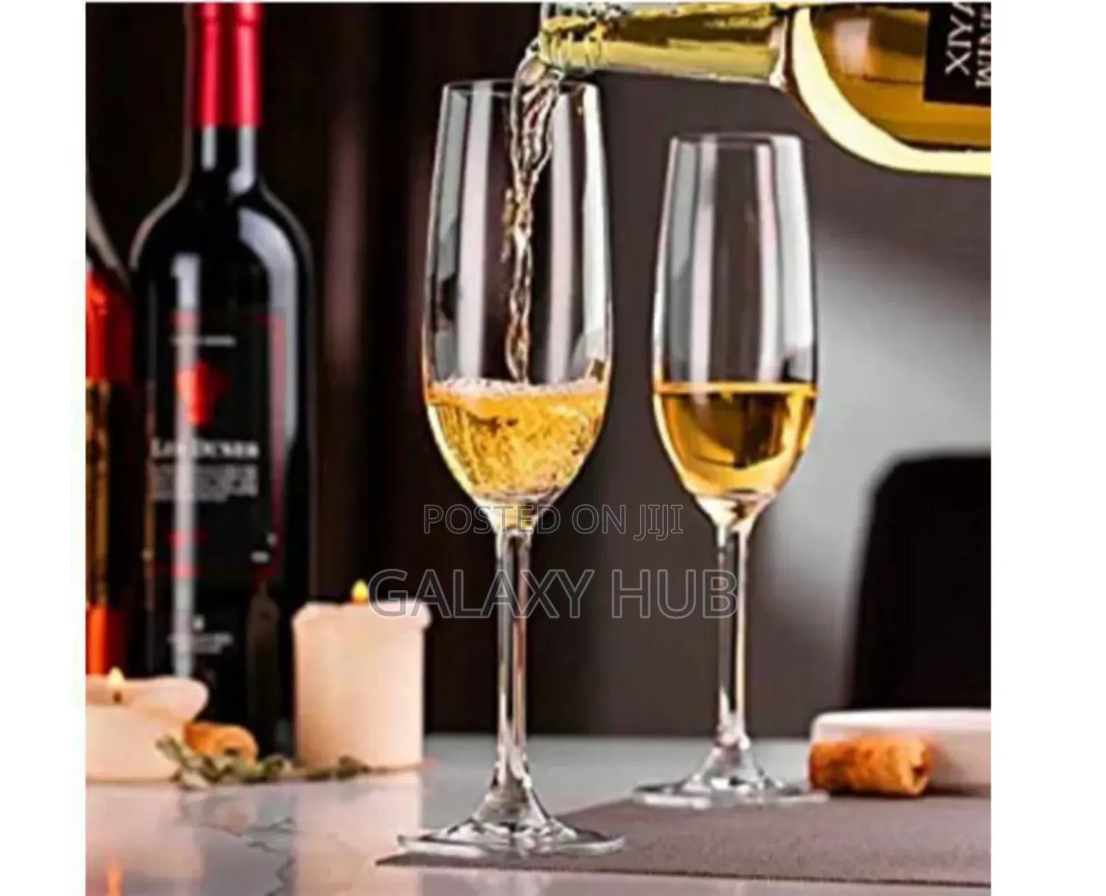 *Set of 6 Champagne Glasses 
