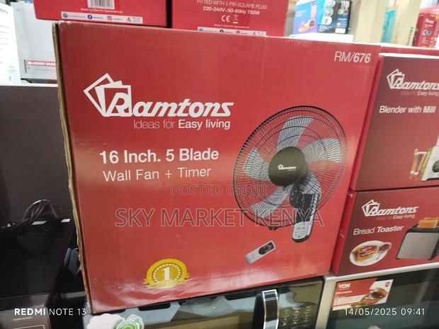 Ramtons Wall Fan + Timer Rm/676 - thumbnail 2