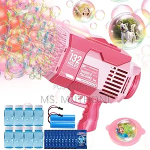 Big Size Rechargeable 132* Holes Bubble Gun
