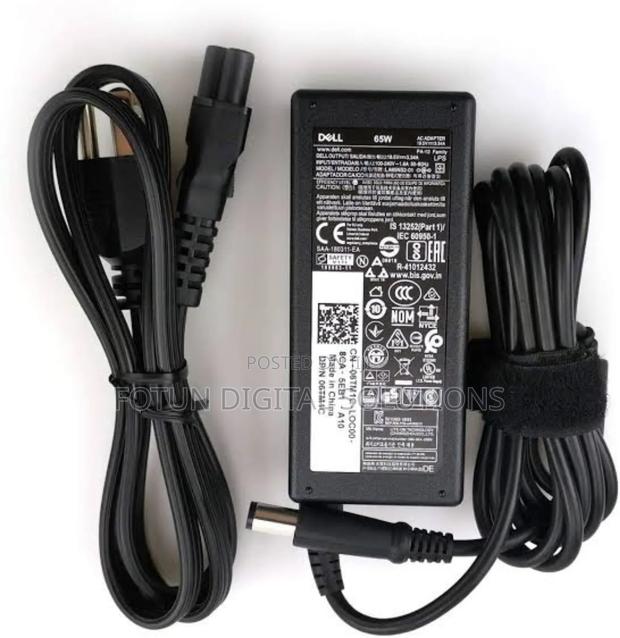 65wdell Big Pin Adapter–Durable Oem Charger for Dell Laptops