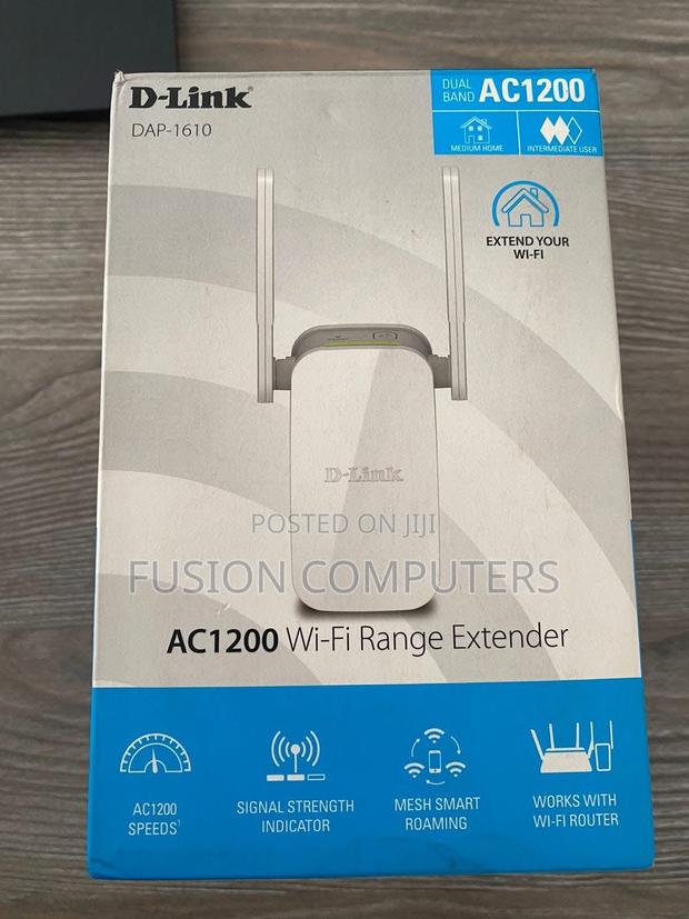 D-Link Ac1200 Dual Band Wi-Fi 5 Range Extender - Dap-1610