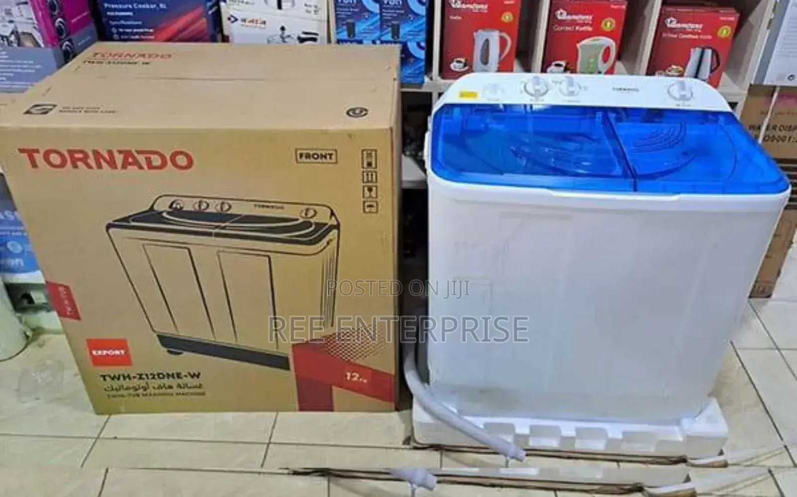 Efficient Tornado Twin Tub Washing Machine 12kg